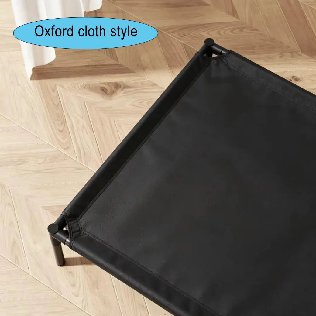 Suitable for Medium and Large Dogs;Breathable Elevated Dog Bed, Portable Elevated Pet Hammock with Breathable Mesh Fabric and a Durable Frame; Outdoor Pet Accessory Mat with Washable Mesh and Metal Frame;Premium Installation for Summer Ambiance